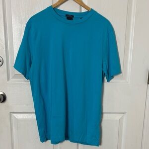 SCOTCH & SODA Blue crew neck organic cotton shirt sleeve tee size Large